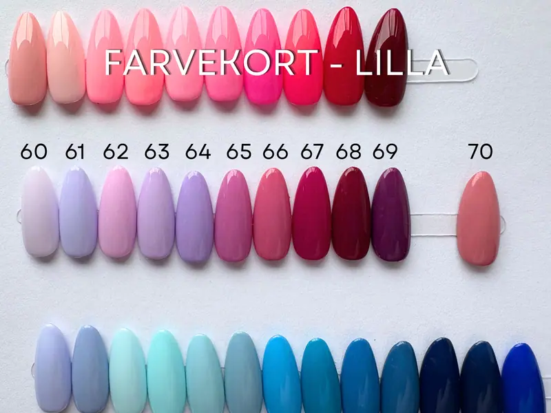 Farvekort – lilla