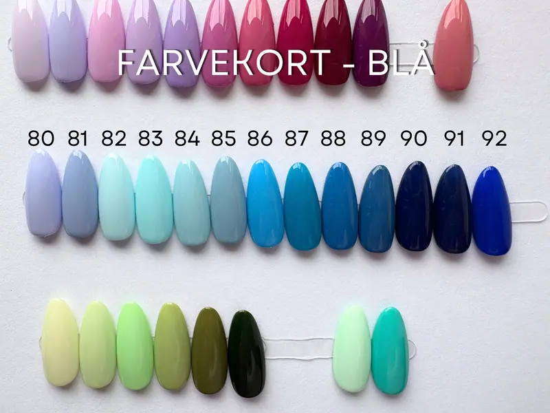 Farvekort – blå